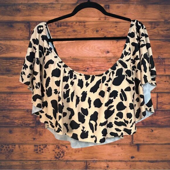 5 for $25🔥4XL Cheetah Print Swimsuit Bikini Top - Picture 1 of 5